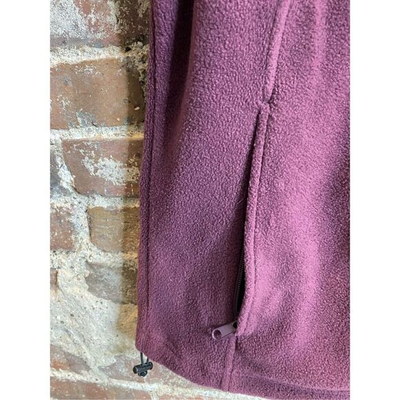 Columbia Purple Fleece Full Zip Jacket Cinch Hem Ladies Size M - Picture 4 of 13